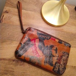 Leather Wristlet/Clutch